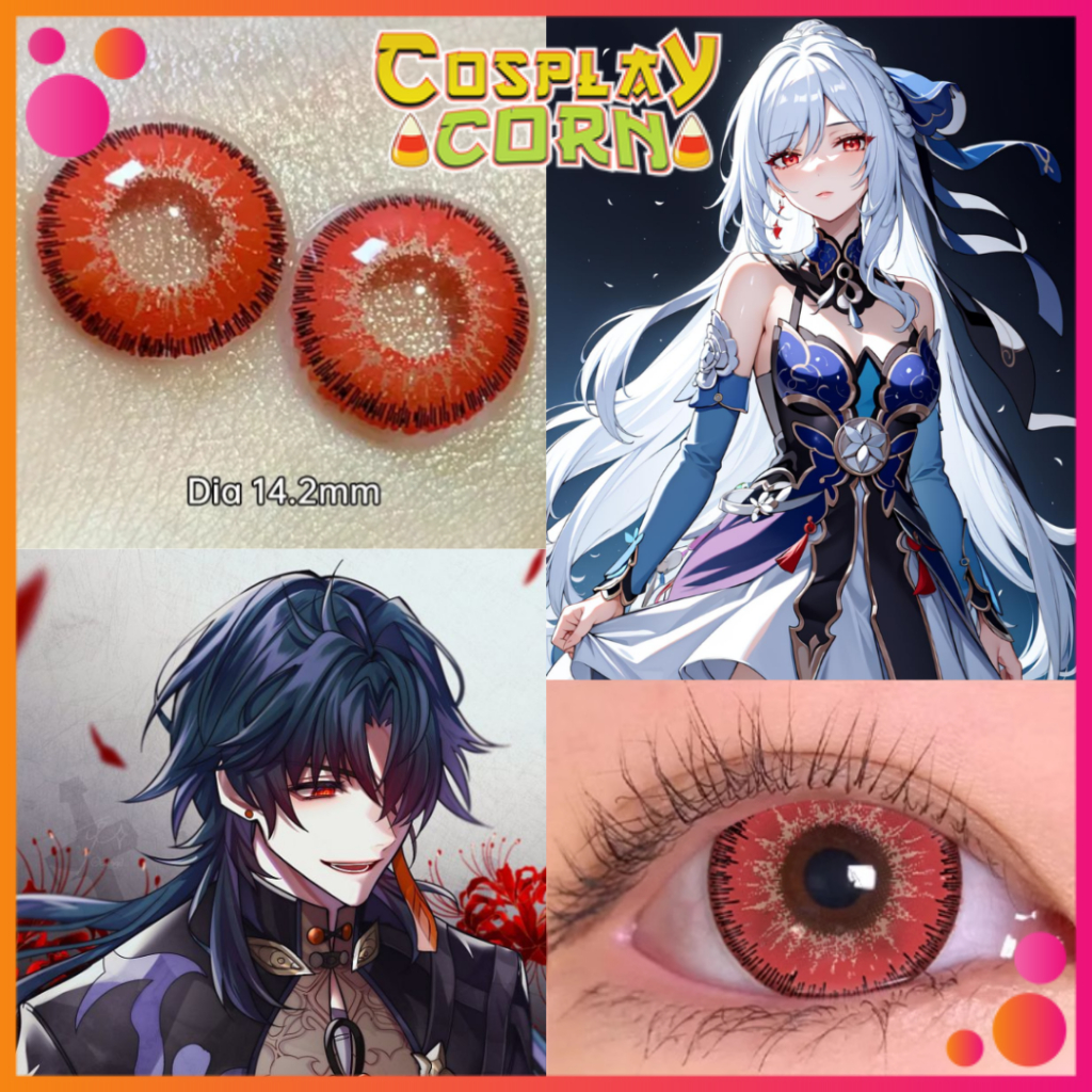 Lens Heterochromic cosplay - kính áp tròng cosplay anime chuyên dụng nhiều màu độ cận không cận cận lệch CORNCOSPLAY