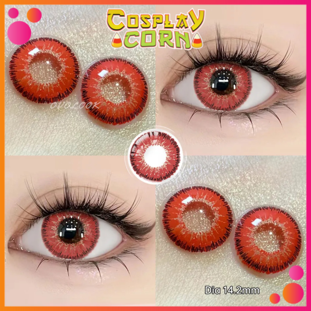 Lens Heterochromic cosplay - kính áp tròng cosplay anime chuyên dụng nhiều màu độ cận không cận cận lệch CORNCOSPLAY