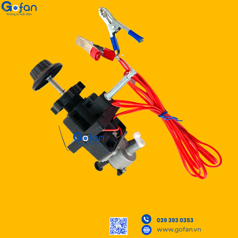 Motor quạt 12V 545  dùng cho pin năng lượng mặt trời -gofan-motor 545 lõi đồng- mô tơ 12v DC-kẹp bình ắc quy