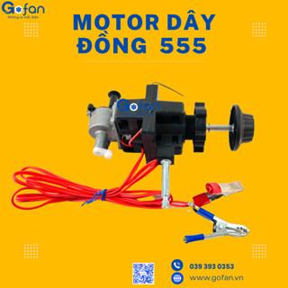 Đầu quạt 12V/24V- mô tơ 12V545-motor 12V 555-mô tơ 12V 775- motor 24V 545-gofan-dùng chế quạt 12V/24V-motor lõi đồng
