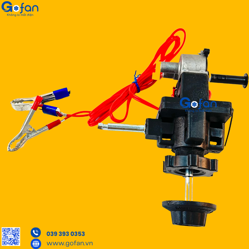 Motor quạt 12V 545  dùng cho pin năng lượng mặt trời -gofan-motor 545 lõi đồng- mô tơ 12v DC-kẹp bình ắc quy
