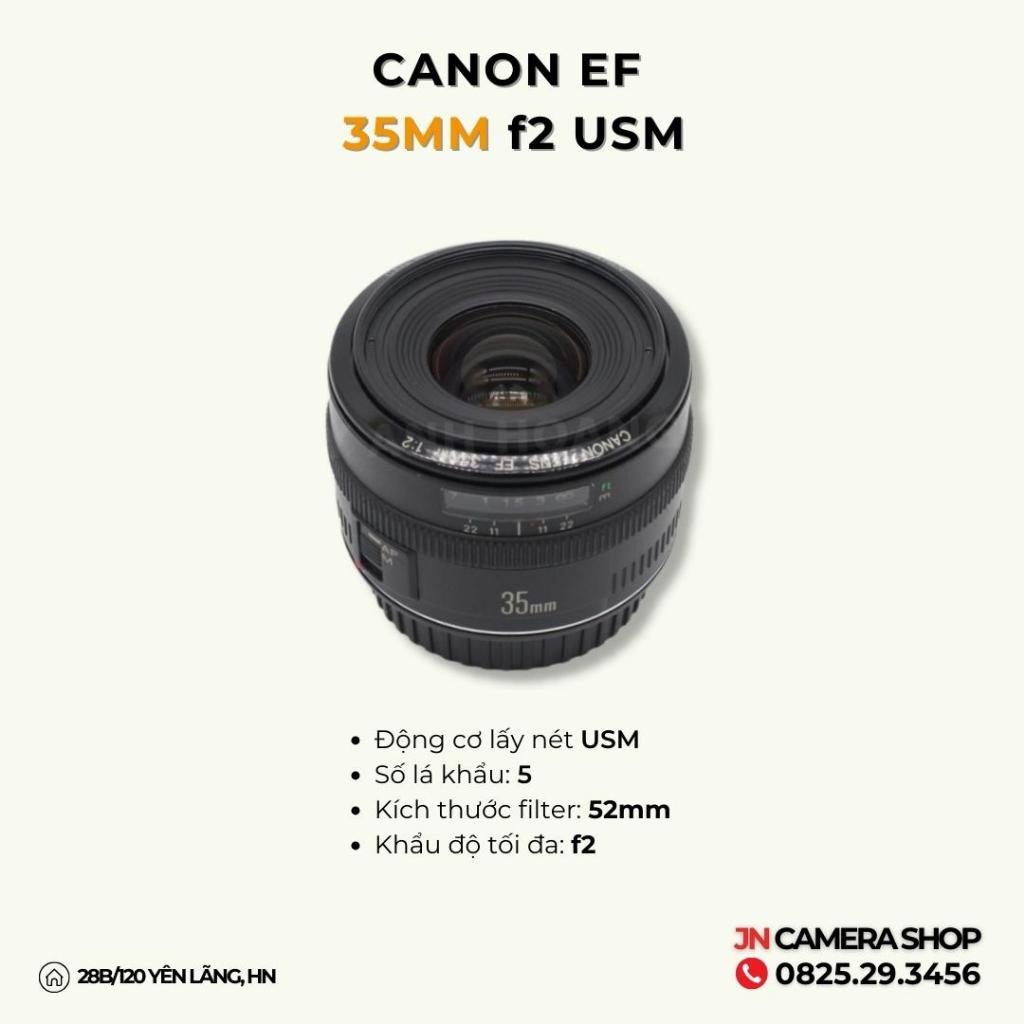 Ống kính CANON EF 35MM F2 USM LENS 95%
