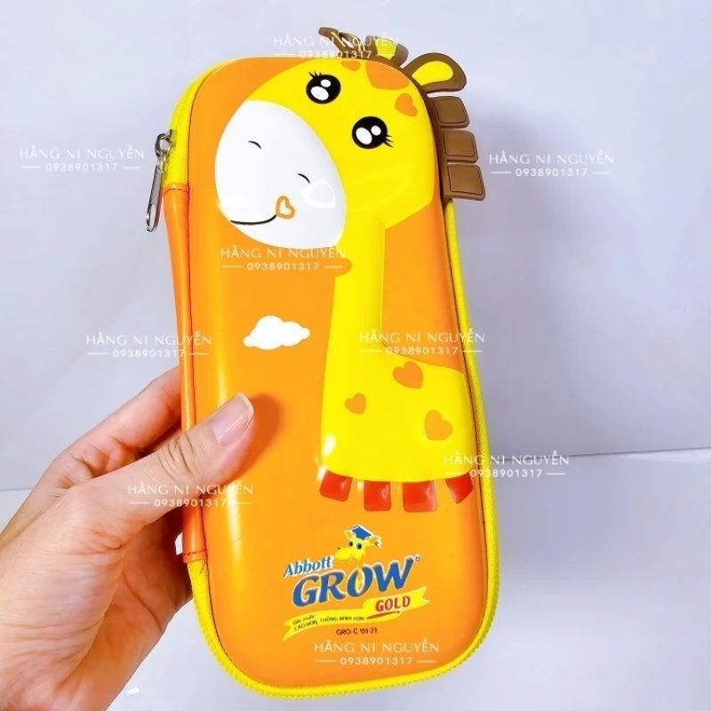 Hộp đựng bút hưu grow kèm bút chì, thước, tẩy, chuốt gọt bút chì🌹🌹 freeship 🌹🌹 hkm sữa