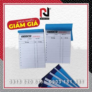Phiếu order 1 liên in sẵn "CÓ SỐ NHẢY" (10 cuốn / xấp) tiện lợi cho nhà hàng, quán ăn- Tiết kiệm chi phí in ấn
