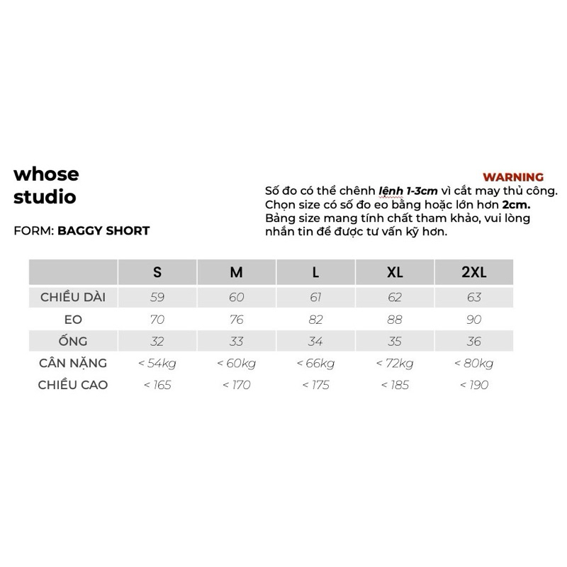 SMOKE V1 BAGGY SHORT - Quần wash đùi Whose 1052