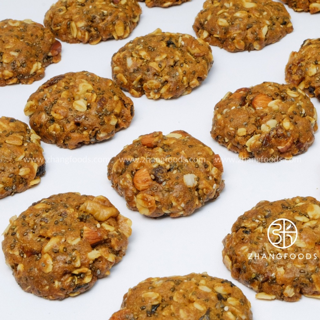 Bánh yến mạch đường đen Healthy & Organic set 20 bánh - Zhangfoods