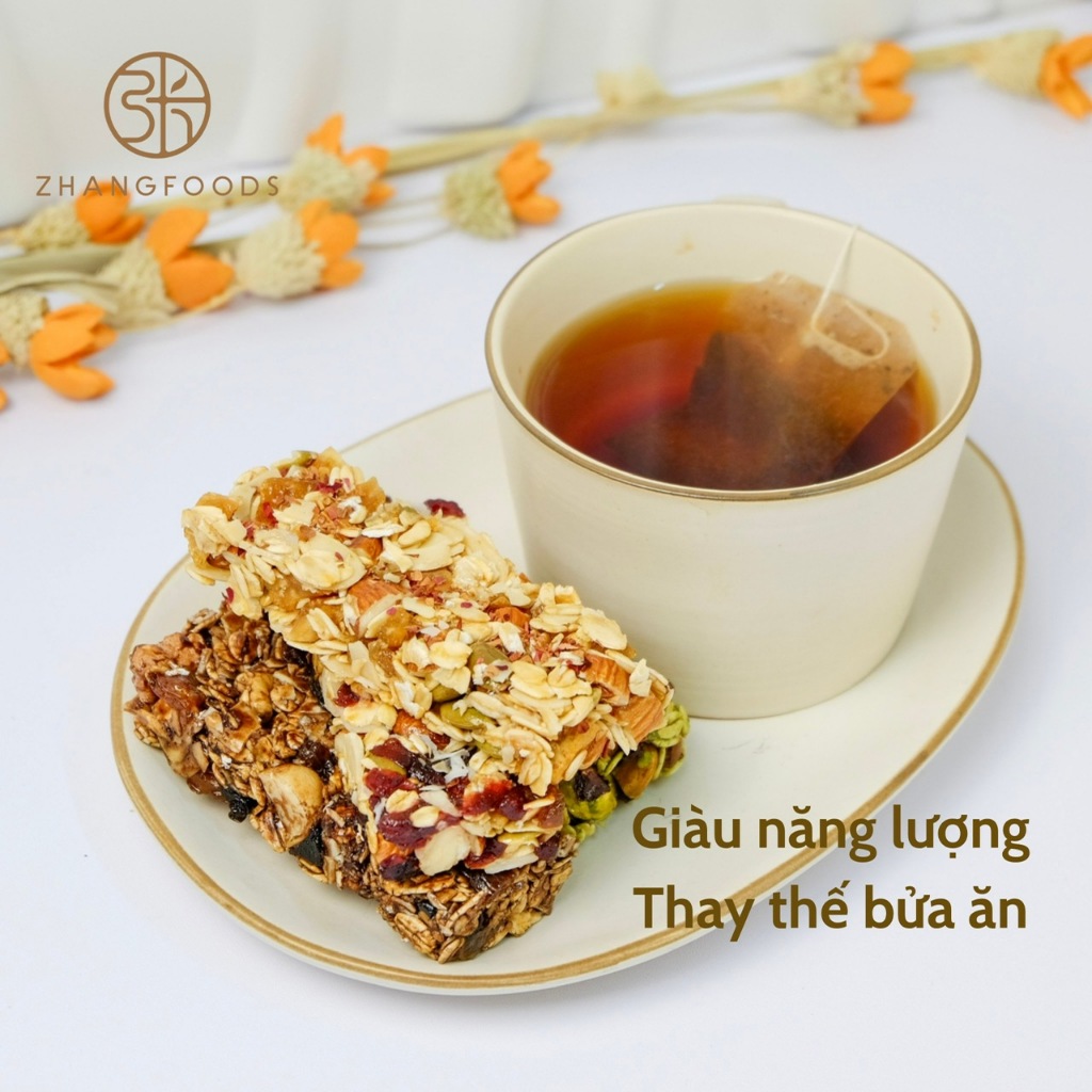 Thanh Ngũ Cốc Granola Mix 6 Vị- Zhangfoods- Healthy & Organic-  Ăn Vặt- Eat Clean- Ăn Kiêng