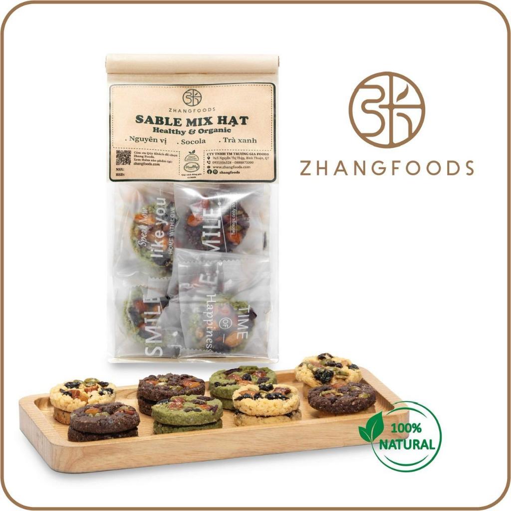 Bánh Sable Mix hạt- Healthy & Organic- Eat clean- Ít Calo- ZHANGFOODS