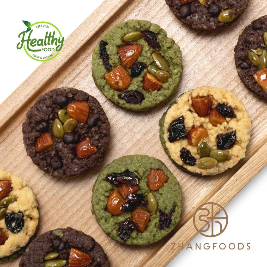 Bánh Sable Mix hạt- Healthy & Organic- Eat clean- Ít Calo- ZHANGFOODS