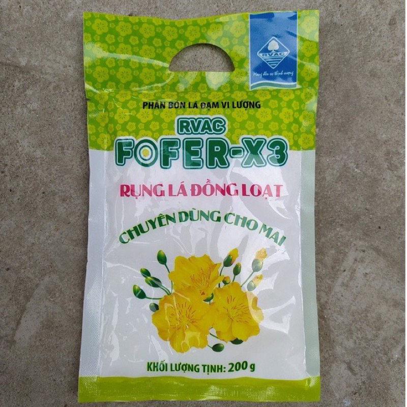 Thuốc rụng lá Hoa Đào, mai RVAC FOFER - X3  - Ra hoa đồng loạt