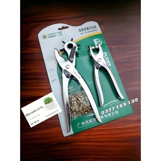 Bộ 2 kềm bấm dây lỗ và khoen Berrylion - Kìm bấm dây nịt cao cấp Berrylion