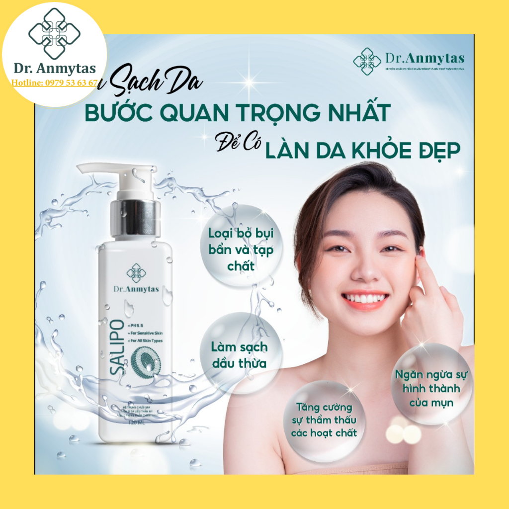 Sữa Rửa Mặt Cho Da Mụn Salicylic Acid Nano Dr Anmytas