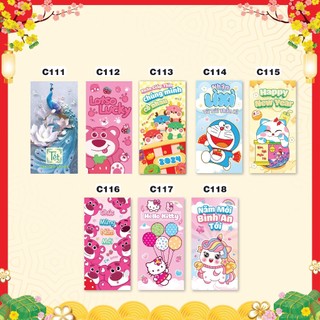 Sỉ lẻ bộ bao lì xì rồng siêu kute dễ thương - bao lì xì giáp thìn kute độc quyền 2025