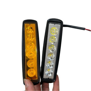 Đèn led trợ sáng Runlai 6 bóng 1 hàng, đèn trợ sáng ô tô, xe máy.