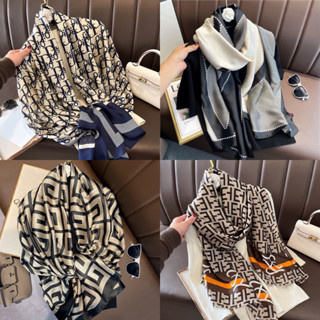 Khăn Choàng Lụa Họa Tiết Sang Trọng,Mềm Mại Kích Thước 90*180  - K02