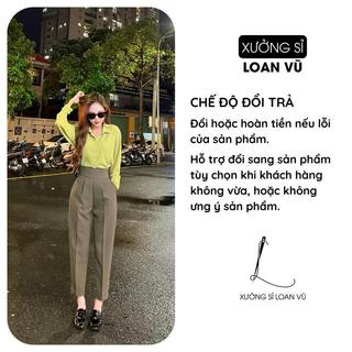 Quần Baggy Cạp V Siêu Cao Ms899