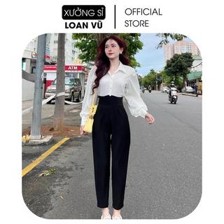 Quần Baggy Cạp V Siêu Cao Ms899