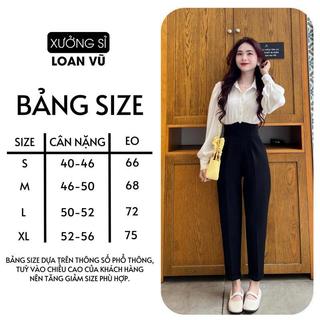 Quần Baggy Cạp V Siêu Cao Ms899