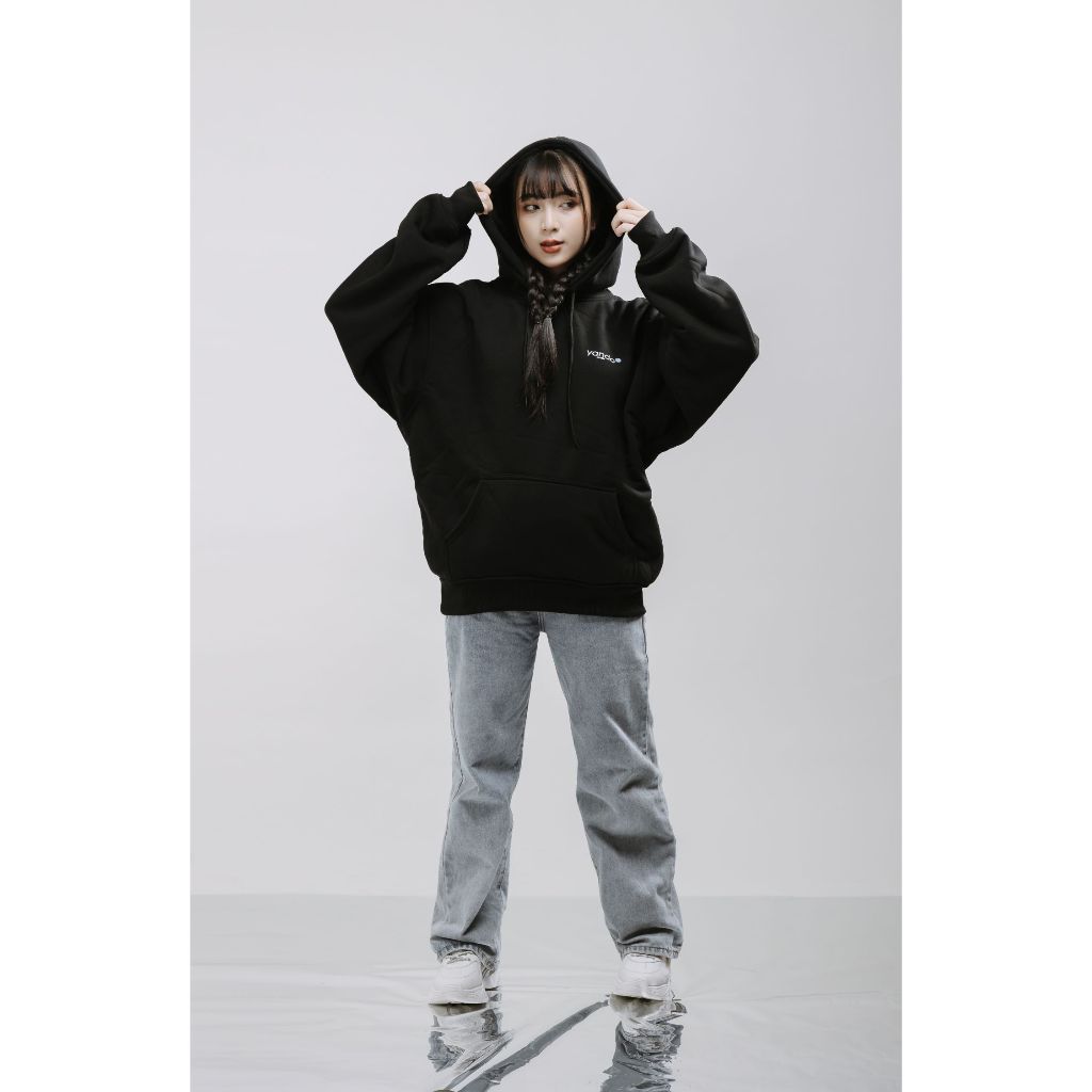 Áo Hoodie Form Rộng YANDO OUTFITS P869 SAVE THE WORLD Nỉ Cotton French Terry 350GSM Local Brand