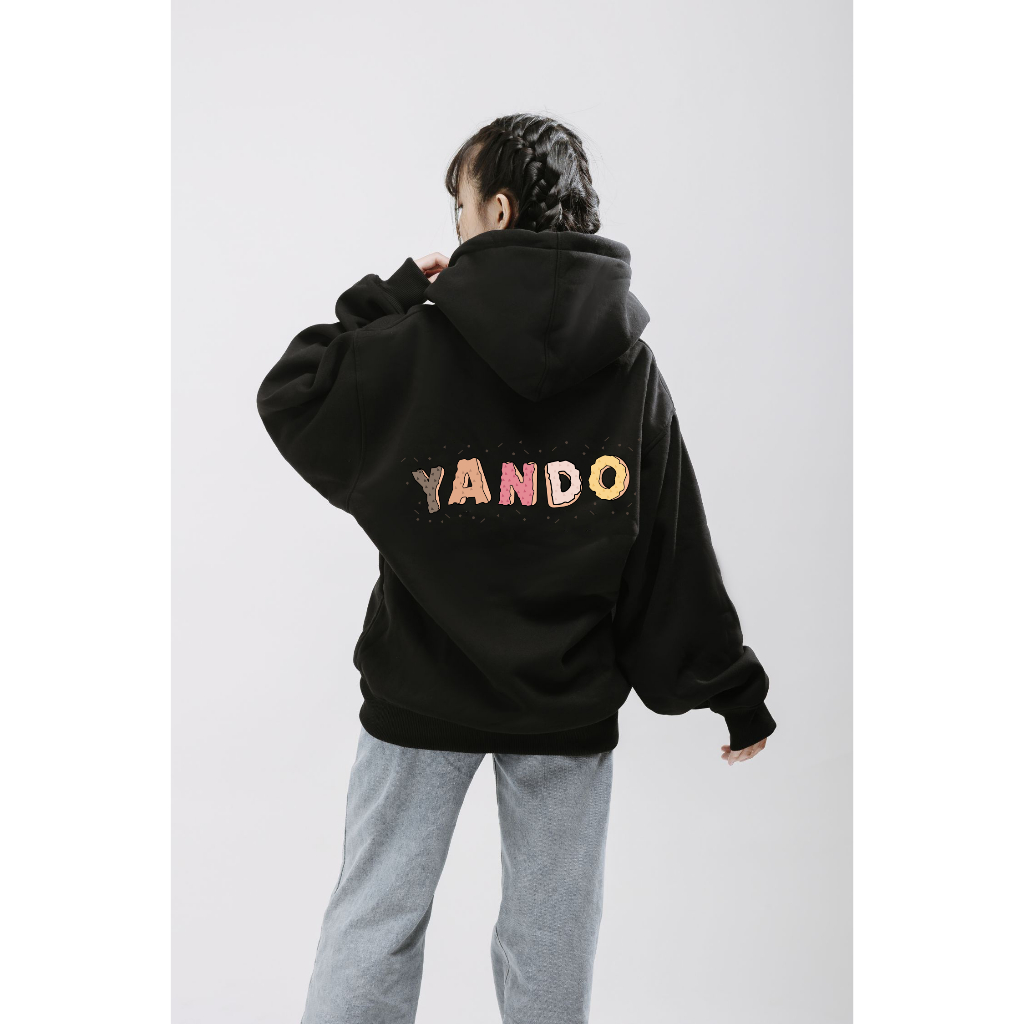 Áo Hoodie Form Rộng YANDO OUTFITS P1025 Nỉ Cotton Biscuit 350GSM Local Brand