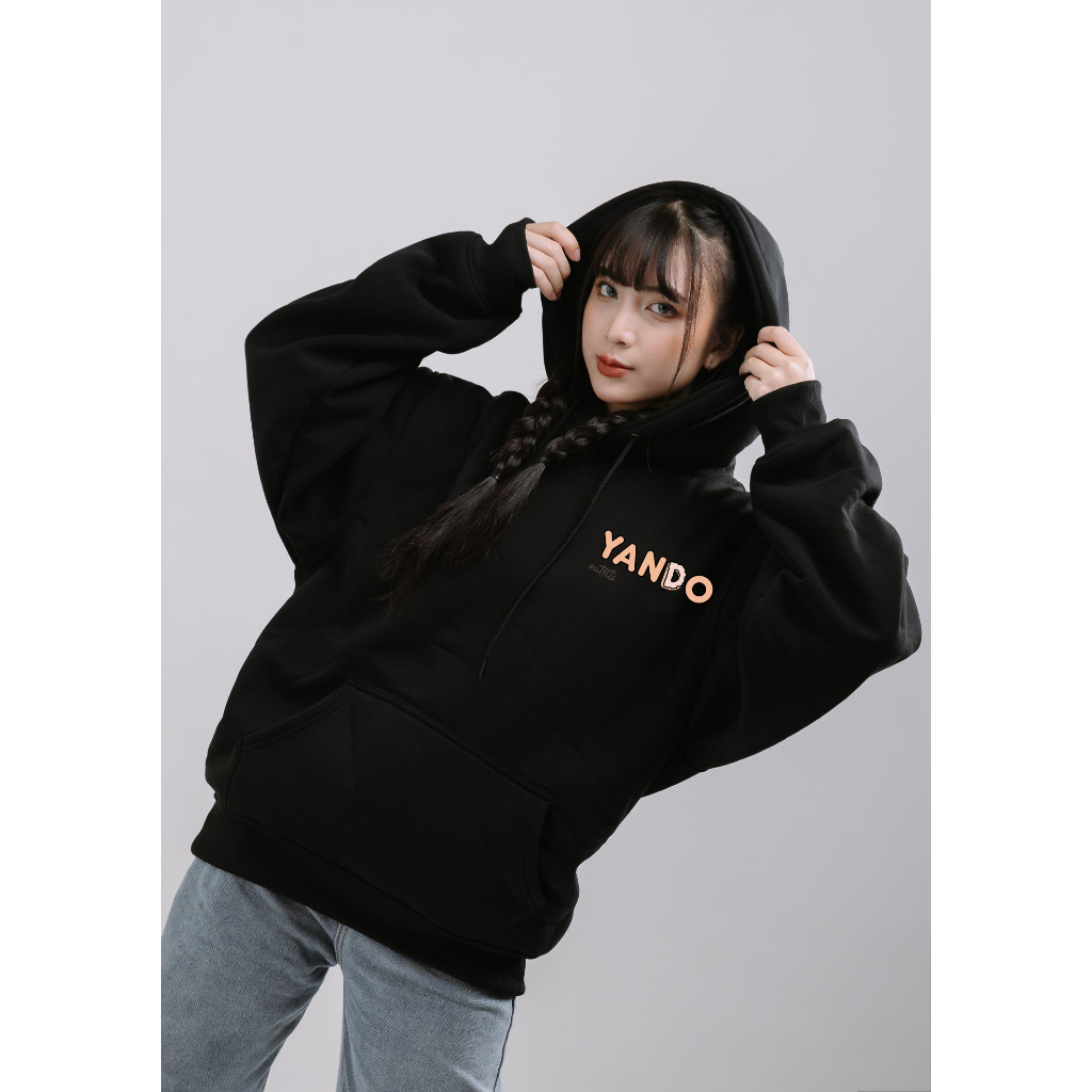 Áo Hoodie Form Rộng YANDO OUTFITS P1025 Nỉ Cotton Biscuit 350GSM Local Brand