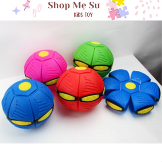 Bóng ma thuật biến hình có đèn led phát sáng, Đồ chơi đá banh biến hình đĩa bay UFO vui nhộn cho bé