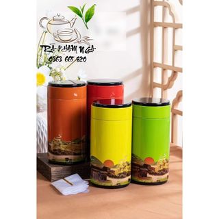 Hộp đựng trà, hũ đựng trà, lọ đựng thảo mộc khô và cafe (Tròn Núi Mới) - Trà Thái Nguyên Phạm Nga