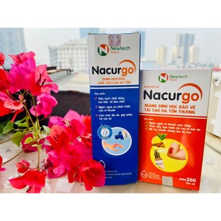 Dung dịch xịt NACURGO 30ml & Chai rửa vết thương Nacurgo 125ml: Tái tạo da, lành thương, ngăn ngăn nhiễm trùng