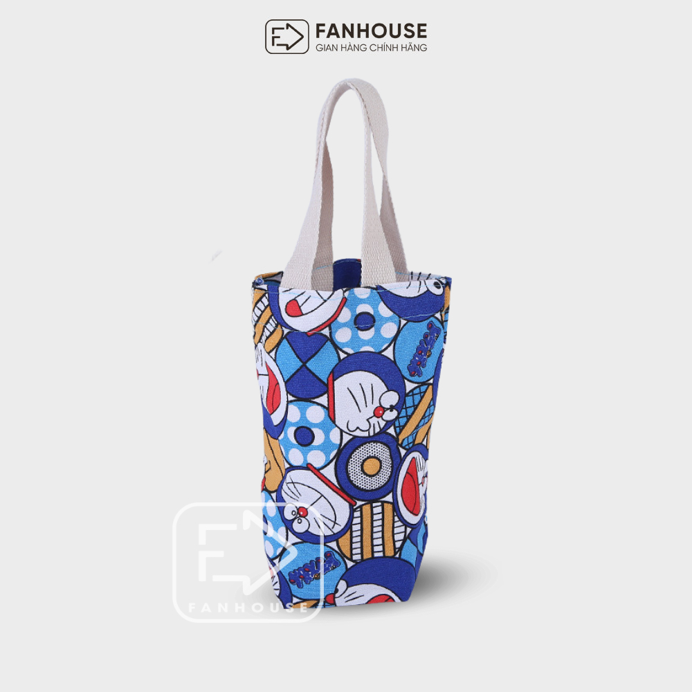 Túi đựng ly giữ nhiệt Holic Fan House, túi vải Canvas ôm sát toàn bộ thân bình, chống thấm nước tuyệt đối