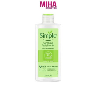 Nước Hoa Hồng Cấp Ẩm Và Làm Dịu Da Simple Kind to Skin Soothing Facial Toner 200ml