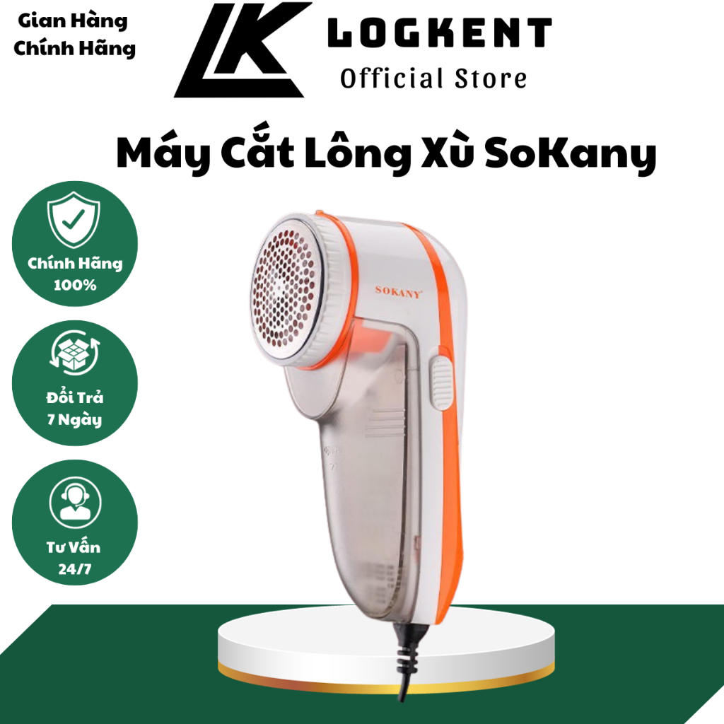 Máy Cắt Lông Xù Quần Áo Mini SOKANY SK877 Dùng Điện Cắt Siêu Bén Siêu Bền Tiện Lợi(LOGKENT)