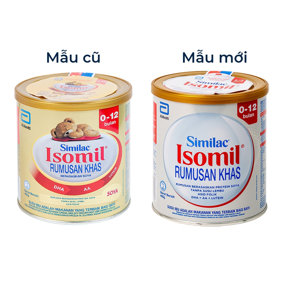 [ Date T2/25 ]Sữa công thức Similac Isomil  400g dành cho trẻ từ 0-12 tháng tuổi