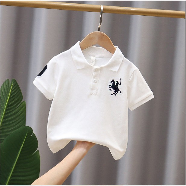 Áo thun cổ polo chất cá sấu cho bé trai