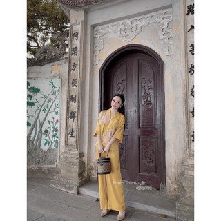 BỘ ĐỒ LAM ĐI CHÙA