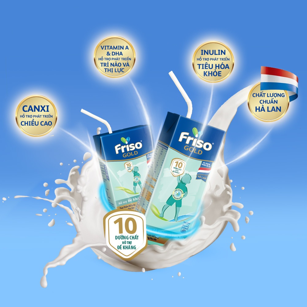 Thùng 48 hộp Sữa uống dinh dưỡng Friso Gold (180ml/hộp)