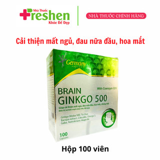 BRAIN Ginkgo 500-Giúp Hoạt Huyết, Tăng Cường Lưu Thông Máu