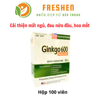 GINKGO 600 giảm các triệu chứng đau đầu hoa mắt chóng mặt chóng mặt ,rối loạn tiền đình