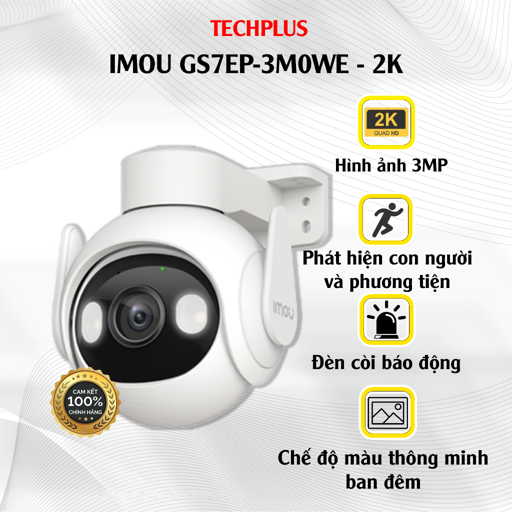 Camera Wifi Ngoài trời Imou GS7EP-3M0WE 2K - Chính hãng bảo hành 2 năm