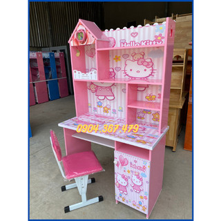 Bàn học sinh nhựa in 3D Hello Kitty màu hồng cho bé gái