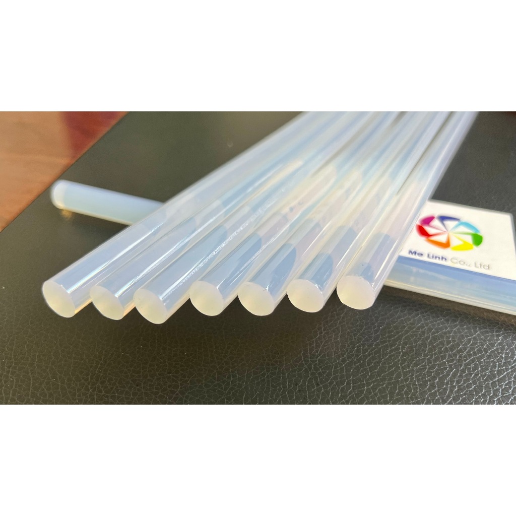 COMBO 10 Cây Keo Nến Silicon LOẠI NHỎ Kích thước 7 x 270mm, Sử dụng cho Súng Bắn Keo LOẠI NHỎ công suất 20W