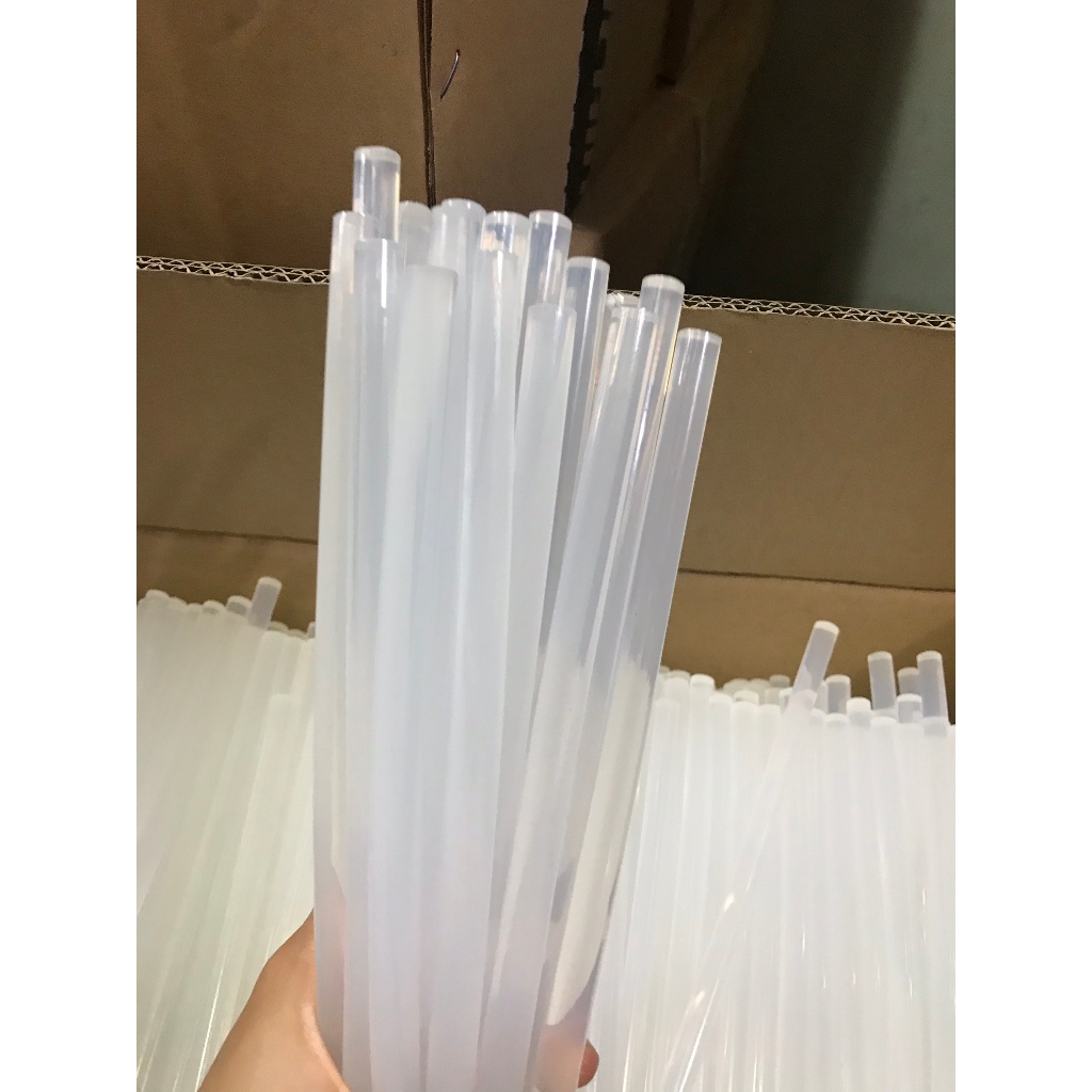 COMBO 10 Cây Keo Nến Silicon LOẠI NHỎ Kích thước 7 x 270mm, Sử dụng cho Súng Bắn Keo LOẠI NHỎ công suất 20W