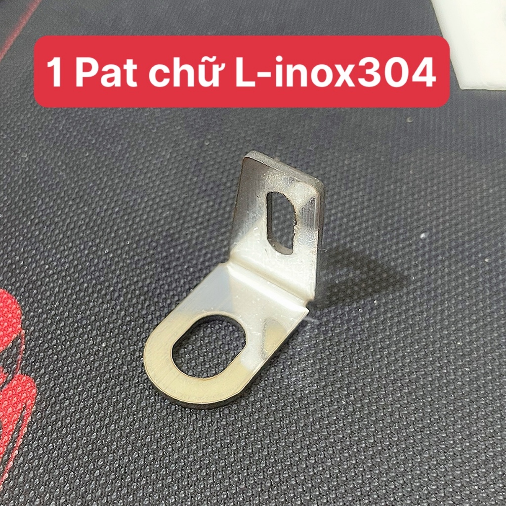 Pát Gắn Trợ Sáng Chữ L Dày 3Ly gắn xe máy inox304