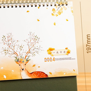 Lịch gỗ để bàn có note 2024