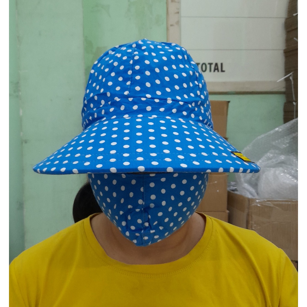 Nón mũ vải KATE VIỆT THẮNG mũ chống nắng KÈM KHẨU TRANG  nón chống nắng kèm khẩu trang