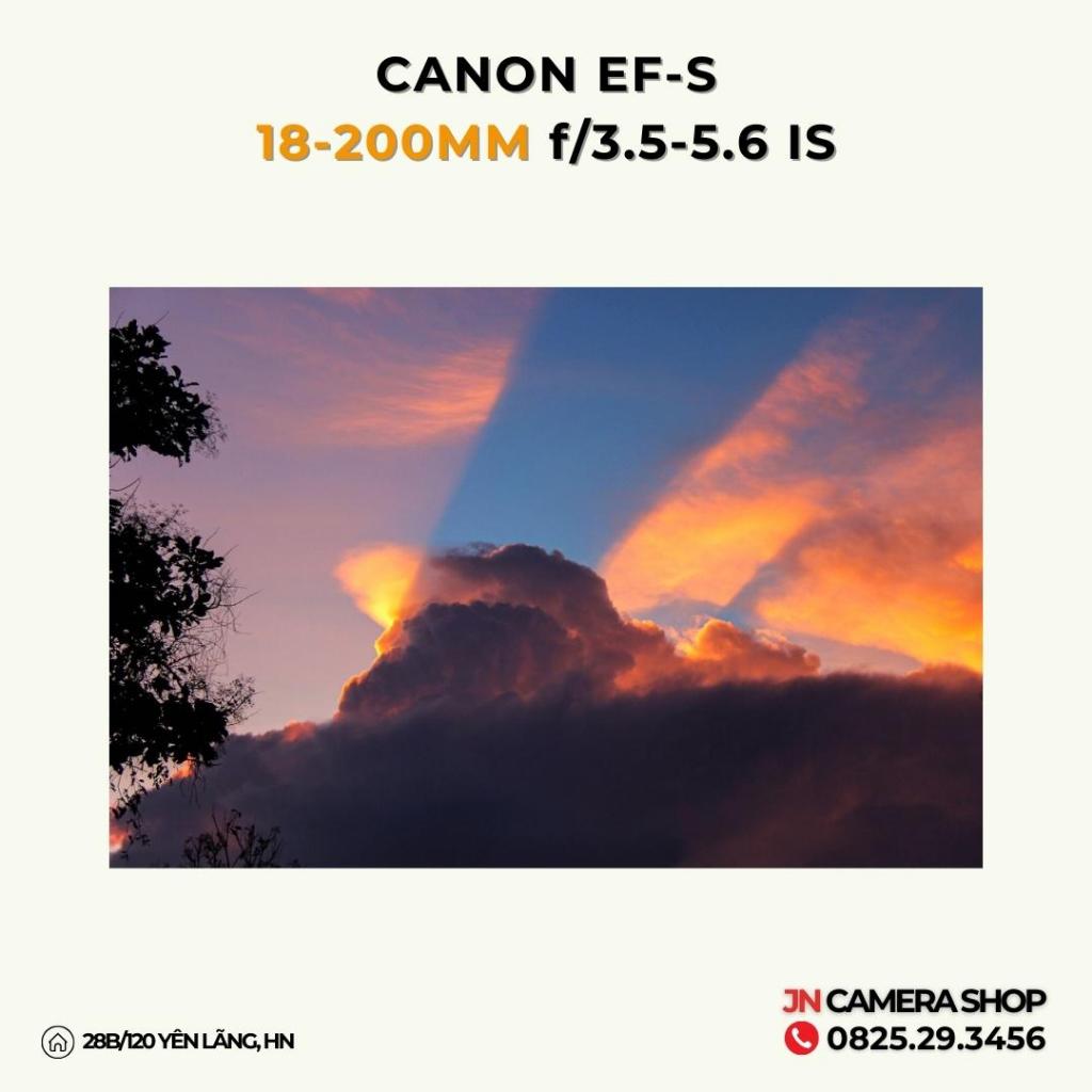 Ống Kính Canon EF-S 18-200mm f/3.5-5.6 IS Ngoại Hình 95%