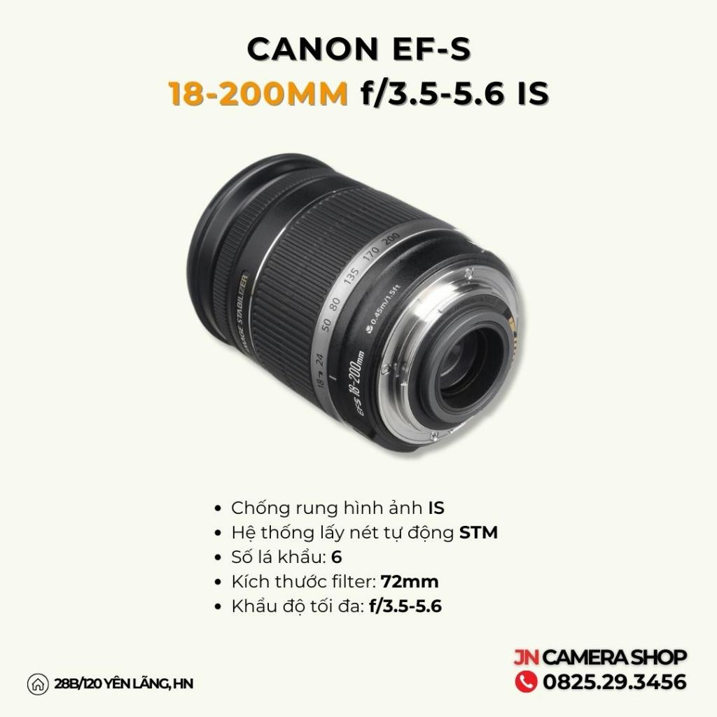 Ống Kính Canon EF-S 18-200mm f/3.5-5.6 IS Ngoại Hình 95%