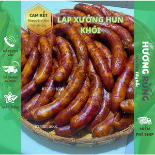 Lạp xưởng gác bếp, lạp sườn hun khói, lạp xưởng sấy khô đặc sản tây bắc chuẩn vị hàng loại 1