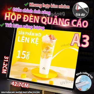 Hộp đèn led quảng cáo A3 Khung Tranh Điện siêu mỏng, Bảng hộp đèn Led điện, Menu,hộp đèn quảng cáo