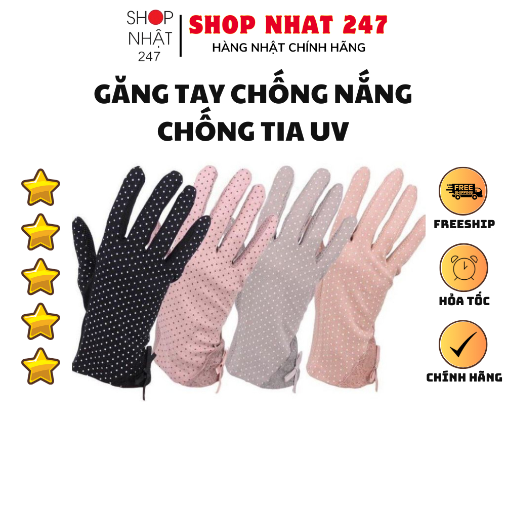 Găng tay chống nắng chống tia UV dùng được điện thoại cảm ứng Arm Cover nội địa Nhật Bản
