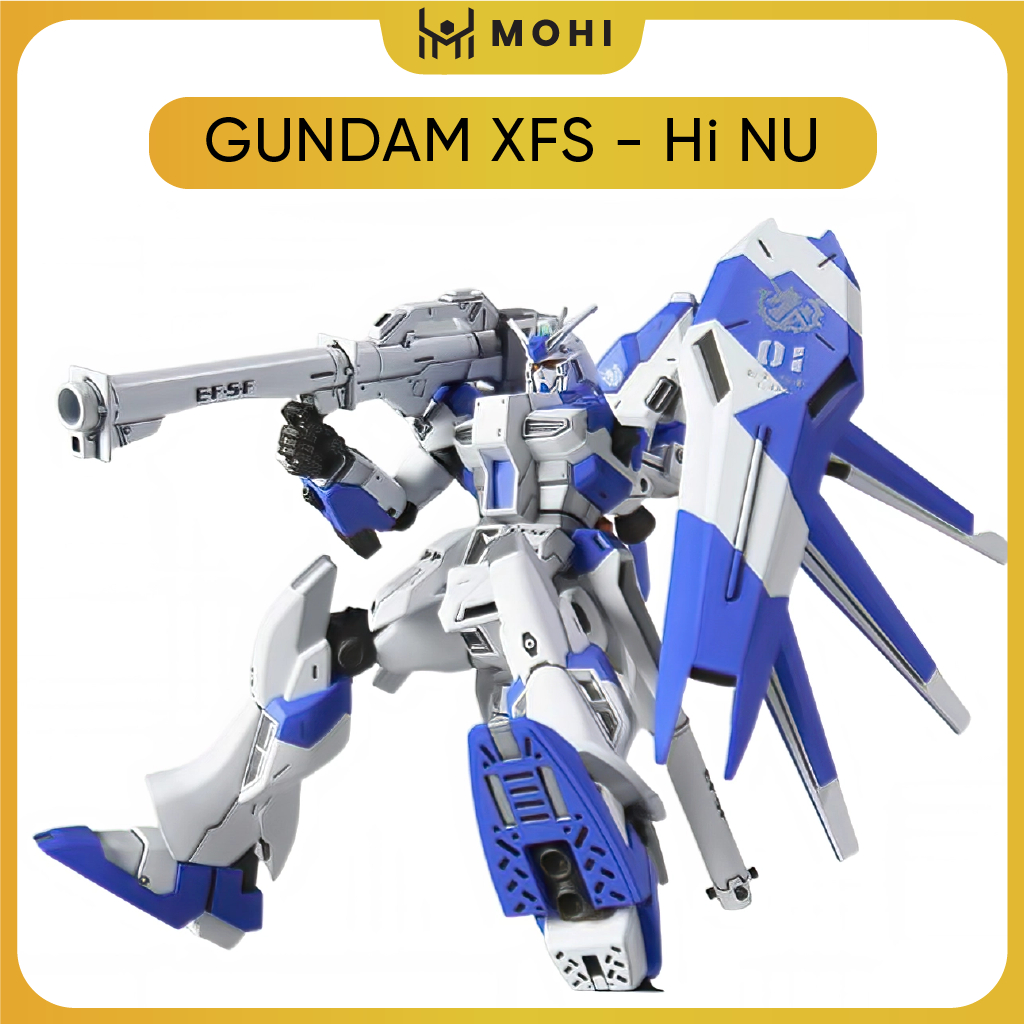 Mô hình Gundam XFS - Hi NU - Có BOX - Figure Gundam - Có hộp màu
